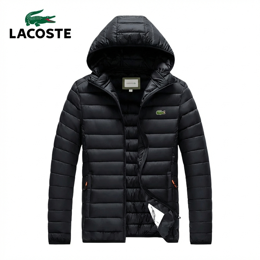 Lacoste Premium Thermo-Steppjacke mit Kapuze